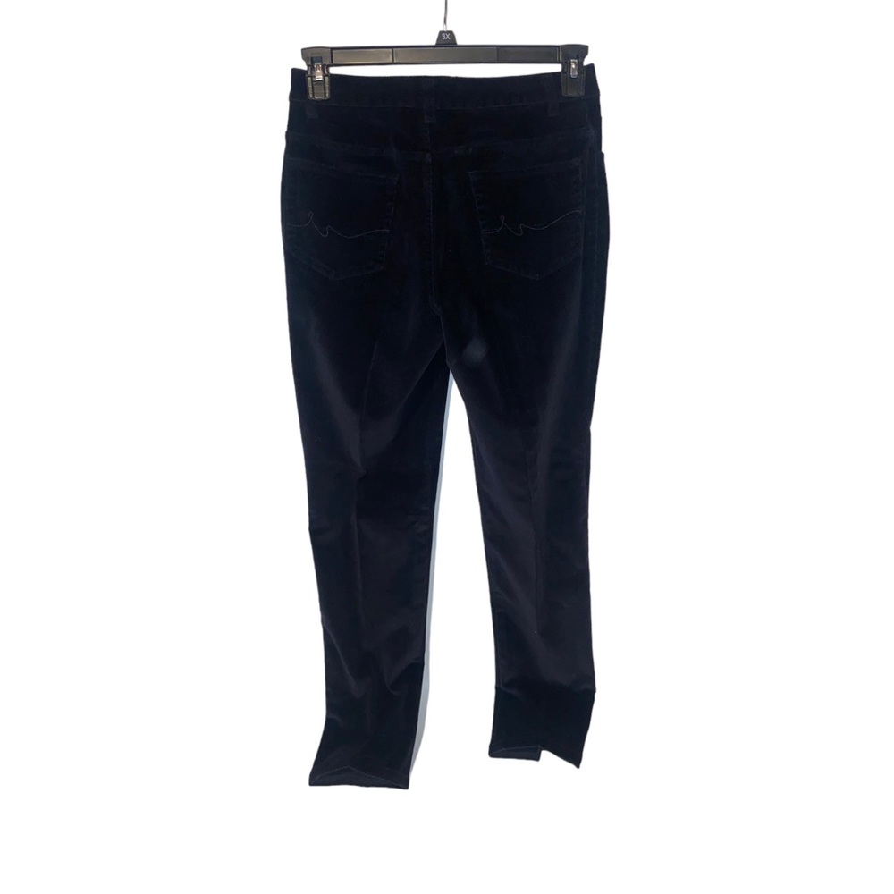 St Johns Bay Womens Pants Size 8 Solid Black Corduroy Stretch Skinny‎ Waist 28" - Picture 4 of 14